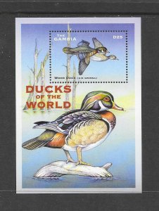 BIRDS -  GAMBIA #2512  WOOD DUCKS  MNH