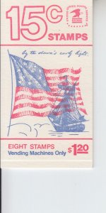 1978 USA Fort McHenry Flag Bklt of 8 (Scott 1598a, BK130) MNH