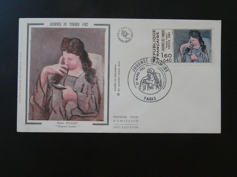 paintings Pablo Picasso FDC France stamp day 1982 (Paris)