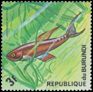 Burundi 1974 Sc 451a-d Fish CV $4