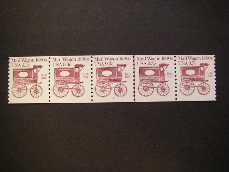 Scott 1903, 9.3 cent Mail Wagon, PNC5 #4, MNH Transportation Beauty