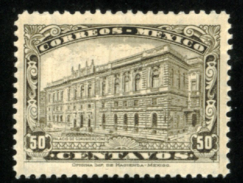 MEXICO 648, 50¢ COMMUNICATIONS BUILDING wmk MINT, NH. VF.