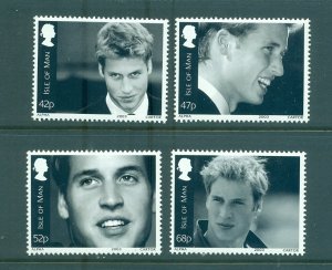 Isle of Man - Sc# 990-3. 2003 21st BDay Prince William. MNH $5.80
