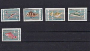 VIETNAM 1967  FISH STAMPS , IMPERF  UNMOUNTED MINT STAMPS  REF R1245 