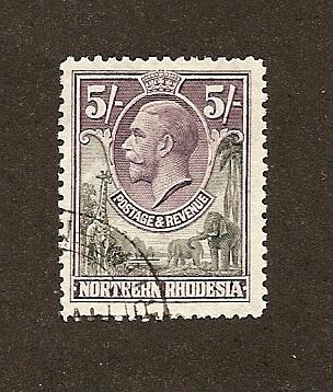 Northern Rhodesia  Scott 14  Used   Scott CV $22.50 