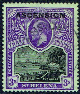 ASCENSION 1922 3s black and violet very fine - 42049