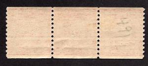 U.S. #492Mint,OG,VLH... Strip of 3... SCV $30.50