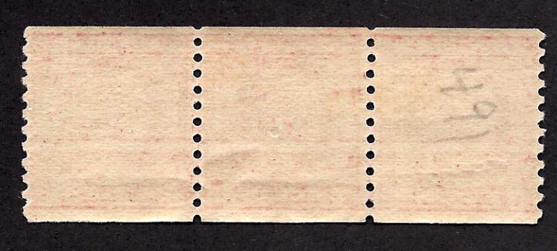 U.S. #492Mint,OG,VLH... Strip of 3... SCV $30.50