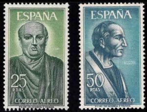 SPAIN Scott C177-178 MNH** 1966 Airmail set Edifil 1707-1708