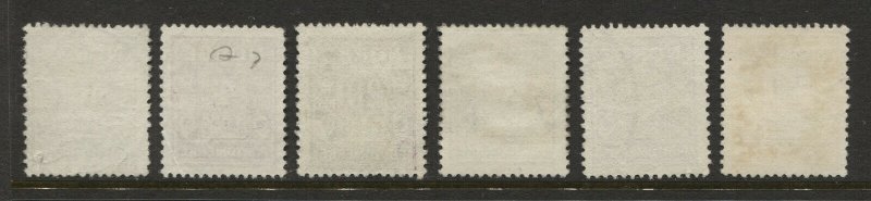 NORWAY J7-J12 set used, Fine-Very Fine, J8 short perfs CV $58 TJ 4/3 