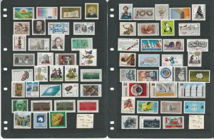 Germany Stamp Collection on 18 Stock Pages, 1966-1990 Mint NH Sets, JFZ