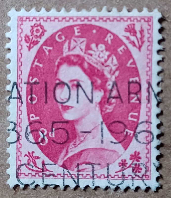 Great Britain #327 8p Queen Elizabeth II USED (1960) wmk 322