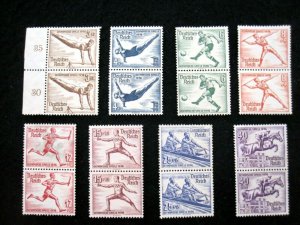 GERMANY - SCOTT# B82-B89 - PAIRS - CS - MNG - CAT VAL $69.40