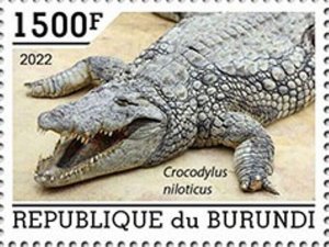 Burundi - 2022 Nile Crocodile on Stamps - Stamp - BUR2201023a