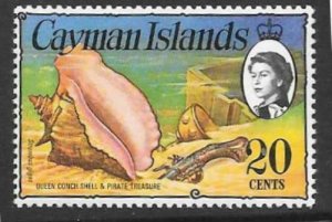 CAYMAN ISLANDS SG417 1976 QUEEN OR PINK CORCH AND TREASURE MNH