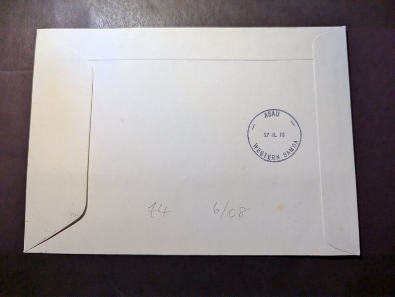 1970 Western Samoa Definitive Airmail First Day Cover FDC Apia to Australia