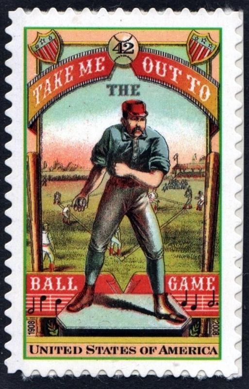 SC#4341 42¢ Take me out to the Ball Game Single (2008) SA