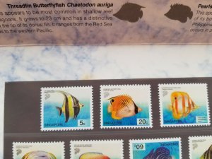 *FREE SHIP Singapore Definitives Tropical Marine Fish 2001 (p.pack MNH *see scan