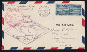 US C15 on Flown First Day Cover to New Haven CT VF SCV $1000