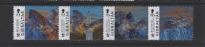 Gibraltar #1649  (2017 WWF Bats strip) VFMNH CV $12.50