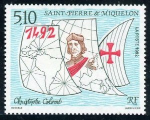 1992 St Pierre and Miquelon 645 Ships with sails 2,50 €