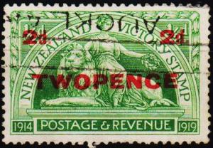 New Zealand. 1922 2d on 1/2d S.G.459 Fine Used