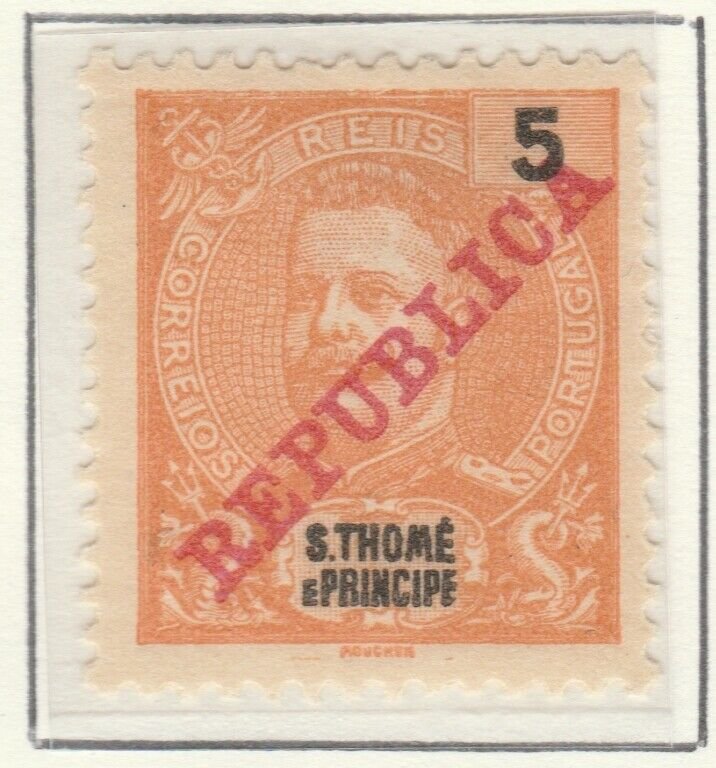 Portugal ST. THOMAS AND PRINCE ISLANDS 1911 5r MH* A5P55F4