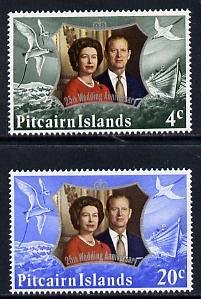 PITCAIRN IS. - 1972 - Silver Wedding - Perf 2v Set - Mint Never Hinged