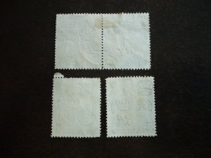 Stamps - British Guiana - Scott#232(Pair),233,235 - Used Partial Set of 4 Stamps