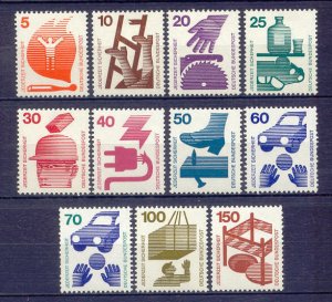 Germany 1074-85 MNH 1971-74 Accident Prevention Full 11 Stamp Set Very Fine