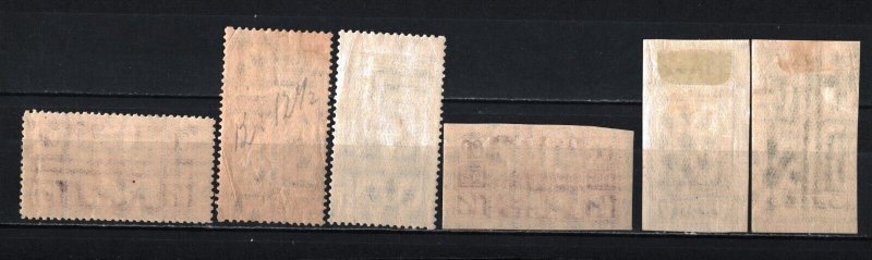 RUSSIA/USSR 1925 2 SETS OF 3 STAMPS PERF. & IMPERF. MLH