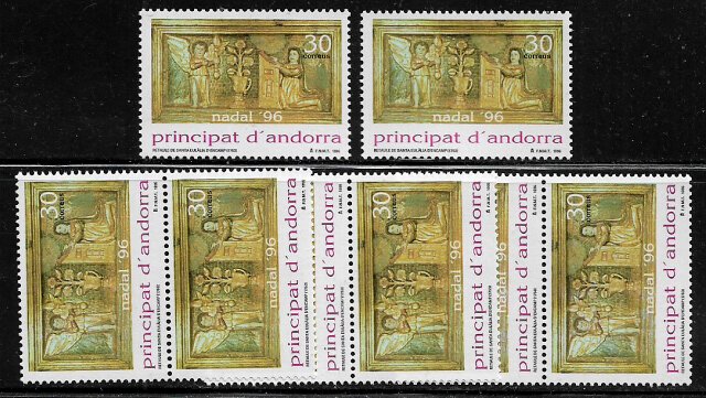 Andorra, Spanish #241 MNH Stamp - Christmas - Wholesale X 8