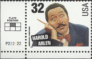 # 3100 MINT NEVER HINGED HAROLD ARLEN