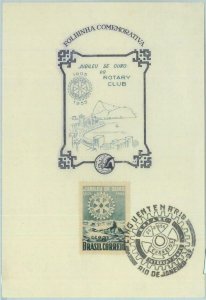 86663 - BRAZIL - POSTAL HISTORY -  FDC official MAXIMUM Card 1955 - ROTARY