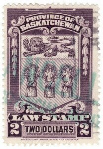 (I.B) Canada Revenue : Saskatchewan Law Stamp $2