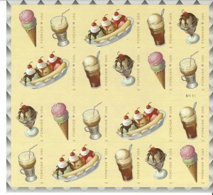 Scott 5093-5097 Soda Fountain Favorites Mint Not Hinged Pane of 20 Forever Stamp