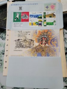 CHINA 1991 J185 & 2016 120th ANN OF CHINA POST ON SINGAPORE AEROGRAMME