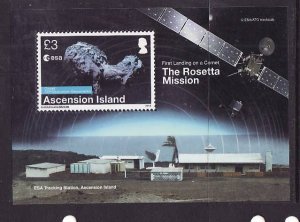 Ascension-Sc#1132-Unused NH sheet-Space-Rosetta Mission-Ariane-2014-