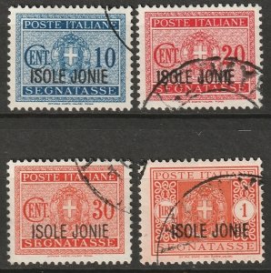 Ionian Islands 1941 Sc NJ1-4 postage due set used
