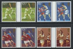 GREAT BRITAIN SC# 924-7 F-VF MNH 1980 Gutter prs