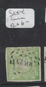 Peru  (abv)   Imperf  SC 14  Lima Dots Cancel   VFU 