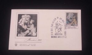 C) 1969. ARGENTINA. FDC. CHRISTMAS STAMP. XF