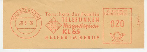 Meter cut Germany 1956 Tape recorder - Telefunken