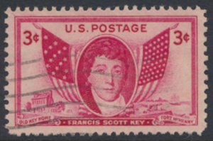 USA  SC#  962   Used 1948 Francis Scott Key  see scan