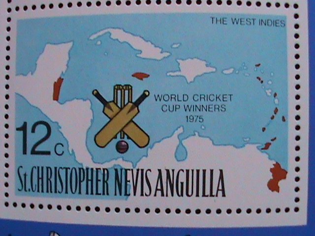 ANGUILA-1975-WORLD CRICKET CUP WINNER-WEST INDIES- MNH-S/S-VERY FINE