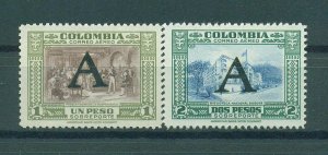 Colombia sc# C186-198 mh cat value $50.45