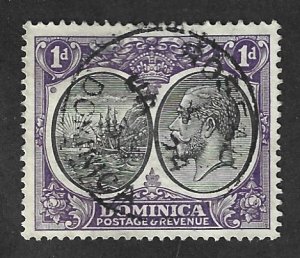 DOMINICA Scott #666 Used 1p Seal of Colony George V 2018 CV $2.25