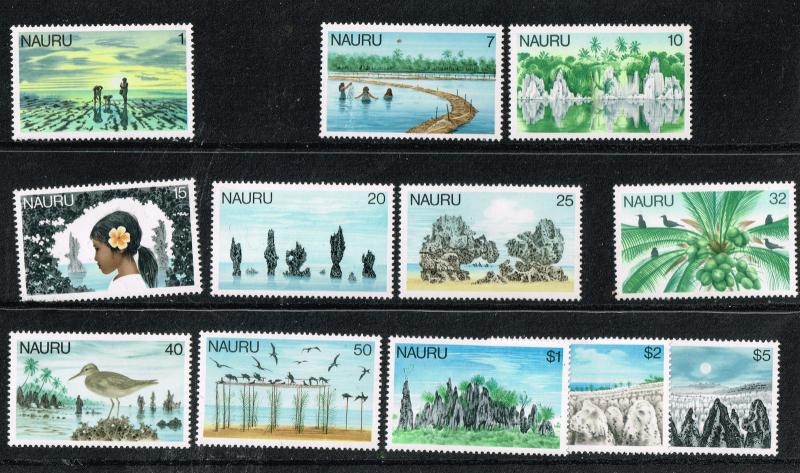 Nauru (Part set} SC# 165//181 VF Never Hinged All high values present