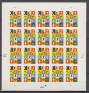 (S) USA #4196 Celebrate Full Sheet of 20 stamps MNH