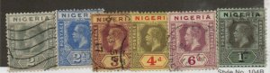 Nigeria 3-5 Used, 6 Mint hinged, 7-8 Used